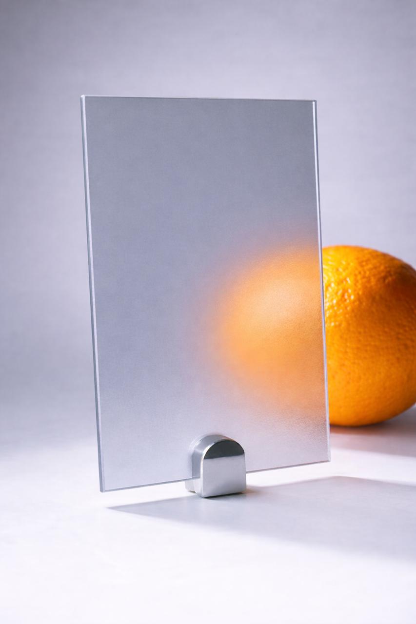 СТЕКЛО МАТОВОЕ САТИН СЕРОЕ (ГРАФИТ) 6 ММ